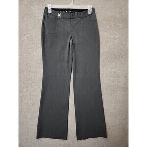 Express Editor Dress Pants womens 6 Long Gray Flared Leg Career Office